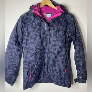 Columbia kids interchangeable coat size L Omni tech